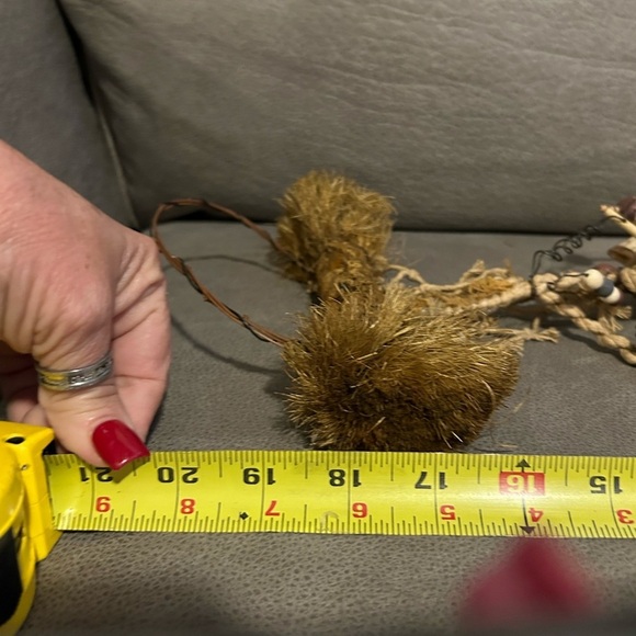 2Wooden1 straw Fish On Fishing Net Wall Hanging lake cabin bundle HG72 hg005 - Picture 4 of 8